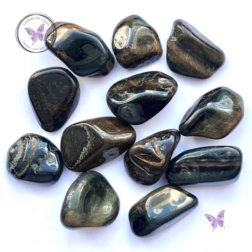 Blue Tiger Eye Tumble Stone - Large